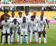 Ghanas national womens football team, the Black Queens, before a match against Zambia in Accra on 14 August 2024. -  Esthee2010, CC BY-SA 4.0 via Wikimedia Commons