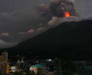 Lava flows and clouds of ash out of the crater of the Fuego Volcano, as seen from San Juan Alotenango, Guatemala, 4 August 2026. -  Moises Castillo, AP
