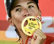 Kim Le Court Pienaar won the sixth stage of the 2026 womens Tour de France. - AFP - NICOLAS TUCAT
