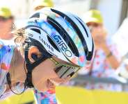 Polands Katarzyna Niewiadoma-Phinney sprung a surprise on her two rivals Marlen Reusser and Demi Vollering with a long-range solo win on Mont Ventoux during the 7th stage of the Womens Tour de France, 7 August, 2026. -  Pierre Ren-Worms / RFI
