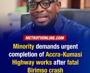 Minority Calls for Urgent Safety Measures on Accra-Kumasi Highway After Birimso Crash