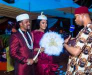 Anambra Governor, Churchill, Johnbosco, Don Okonkwo,Canadian Philanthropist, Rosaline Meurer Attend Alexreports Wedding