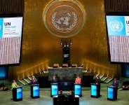 Candidates Michelle Bachelet Jeria, Maria Fernanda Espinosa Garces, Rafael Mariano Grossi, Rebeca Grynspan Mayufis, Carolyn Rodrigues Birkett and Macky Sall are candidates to become the next UN chief. Seen here in July, 2026. -  Eduardo Munoz/ Reuters