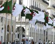 A file photo showing Algerian flags flying in Algiers on Wednesday, April 16, 2025. -  Fateh Guidoum, AP
