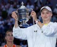Getty ImagesImage caption: Elena Rybakina has now won the Australian Open, Wimbledon and the US Open