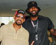 Getty ImagesImage caption: Hollywood actor Will Smith and NBA star LeBron James travelled to Luanda for the inaugural E1 race in the Angolan capital