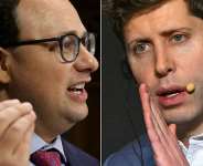 This combination of pictures created on June 09, 2026 shows (L/R) CEO of Anthropic Dario Amodei Washington, DC, on July 25, 2023 and Open AI CEO Sam Altman in Seoul on February 4, 2025. -  Alex Wong, Jung Yeon-Je, AFP