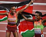 Getty ImagesImage caption: Beatrice Chebet and Faith Kipyegon completed a Kenyan one-two in the womens 5,000m at the 2025 World Championships in Tokyo, where Kenya won seven golds to finish second in the medal table