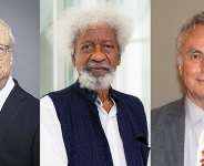 Cambridge University Chancellor Christopher Robert Smith aka Lord Smith of Finsbury; Professor Wole Soyinka; Oxford University Professor Emeritus Richard Dawkins