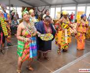 Lamisi Graces Kwaku Summer Festival kente Fugu