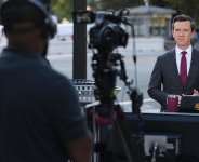 A file image of Vaughn Hillyard, White House correspondent for MS NOW, reporting from the White House on September 21, 2026. - Mark Schiefelbein, AP