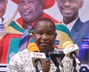 Ing, Prof Julius Ceaser Puoza, the Pro-Vice Chancellor of STU speaking at the 4th Bono Regional GJA Awards program in Sunyani last Saturday