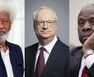 Professor Wole Soyinka; Cambridge University Chancellor Lord Smith of Finsbury; Associate United States Supreme Court Justice Clarence Thomas