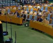 International Politics: Andy Burnham Addresses Sparse UNGA Hall During First Appearance at UN General Assembly
