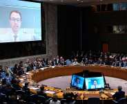 Dario Amodei, CEO of Anthropic, speaks remotely during a Security Council meeting on artificial intelligence at the 81st session of the United Nations General Assembly at United Nations headquarters, Wednesday, Sept. 23, 2026. -  Yuki Iwamura, AP
