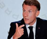 The situation is serious, President Emmanuel Macron said in an live interview on Thursday on the international situation. - LUDOVIC MARIN / AFP