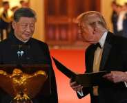 President Donald Trump talks with Chinas President Xi Jinping during a State Dinner in the East Room of the White House, Thursday, Sept. 24, 2026, in Washington. - AP Photo/Alex Brandon - Alex Brandon