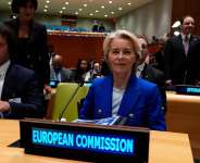 European Commission President Ursula von der Leyen attends the Partnership for Multilateralism Summit on the sidelines of the United Nations General Assembly (UNGA) at the UN headquarters, Monday, Sept. 21, 2026. - Justin Tang/The Canadian Press v - Justin Tang