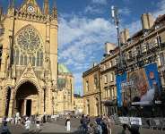 The Saint-Etienne Cathedral on the eve of the Popes visit on the last day of his official trip to France, in Metz, northeastern France, on September 27, 2026. -  Romeo Boetzle, AFP