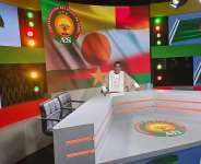 Inside the Bamako studios of Tafouk TV, the new Russian-backed channel created by Burkina Faso, Mali and Niger to promote their own coverage of events across the Sahel. -  TafoukTV