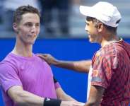 Joe Salisbury and Rajeev Ram are through to the third round as they try to defend their mens doubles title