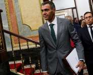 Spains Prime Minister Pedro Sanchez at the parliament for a session to address the mass crossing of migrants into the enclave of Ceuta in late July, in Madrid, Spain. -  Susana Vera, Reuters