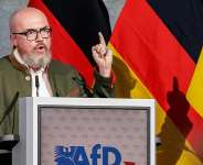 Hans-Thomas Tillschneider, member of the far-right Alternative for Germany (AfD) party and also member of Saxony-Anhalts regional parliament, in Magdeburg, eastern Germany on July 11, 2026. -  Jens Schluter, AFP