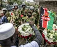 A heavy police presence deterred marches.  By Luis TATO (AFP)