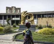 A visitor walks past the National Museum in Lagos on April 23, 2026.  By OLYMPIA DE MAISMONT (AFP)