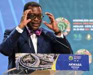 Akinwumi Adesina is stepping down as president of the African Development Bank (AFDB) after 10 years.  By Issouf SANOGO (AFP)