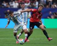 Al Ahly midfielder Emam Ashour (R) playing for Egypt against Argentina at the 2026 World Cup.  By Odd ANDERSEN (AFP)