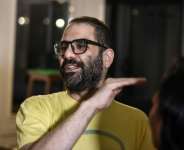 Alaa Abdel Fattah only got back to the UK a few days ago after years detention in Egypt. By Mohamed EL-RAAI (AFP)