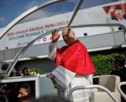 Angola is the third leg of the popes four-nation African tour.  By PHILL MAGAKOE (AFP)