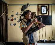 Birdman Rodgers Oloo Magutha has become an internet hit.  By Luis TATO (AFP)