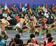 Britains King Charles III watches as dancers perform during the opening ceremony for the Commonwealth Heads of Government Meeting (CHOGM) in Apia, Samoa.  By WILLIAM WEST (POOL/AFP)