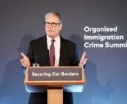 British Prime Minister Keir Starmer opened the summit. By Stefan Rousseau (POOL/AFP)