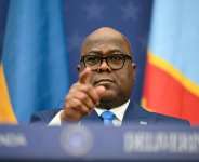 DR Congo President Felix Tshisekedi says if if the people want me to have a third term, I will accept.  By ANDREW CABALLERO-REYNOLDS (AFP/File)