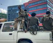 Federal troops were patrolling Mekelle and manning key institutions. By - (AFP)