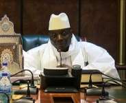Former Gambian president Yahya Jammeh. By Handout (GRTS - Gambia Radio and Television Services/AFP/File)