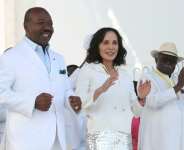 Gabons former first lady Sylvia Bongo Ondimba (with her husband Ali Bongo, L) was accused of manipulating her husband to embezzle taxpayers money.  By Steeve JORDAN (AFP/File)