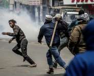 Goons have been used to attack anti-government protesters and rights activists.  By Luis TATO (AFP)