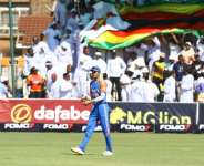 India captain Shubman Gill marched his team to a series win with a 10-wicket win in the fourth T20 against Zimbabwe.  By Jekesai NJIKIZANA (AFP)