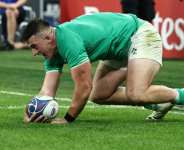 Ireland hooker Dan Sheehan faces a lengthy lay-off after being injured in the first Test against South Africa.  By FRANCK FIFE (AFP)