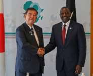 Kenyas President William Ruto (R) is among the African leaders attending a development conference hosted by Japanese Prime Minister Shigeru Ishiba.  By Richard A. Brooks (AFP)
