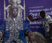 King Oyo took the throne when he was three and ruled for 31 years.  By Badru KATUMBA (AFP)