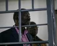 Kizza Besigye has been in the governments crosshairs since joining the opposition 25 years ago.  By Badru Katumba (AFP/File)