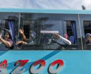 Malawi commissioned buses to bring its citizens home.  By RAJESH JANTILAL (AFP)