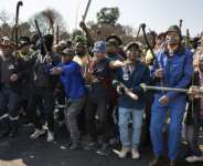More than 160,000 foreign nationals have left the country over the past two months as local groups increased violent hostility against undocumented migrants.  By EMMANUEL CROSET (AFP/File)