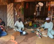 Muslim shopkeepers selling goods in the Central African Republic town of Sibut in 2013 before many Muslims fled into exile due to civil war. By Patrick FORT (AFP/File)