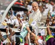 Pope Leo XIV held a giant mass in Douala, Cameroons main economic city. By Daniel Beloumou Olomo (AFP)